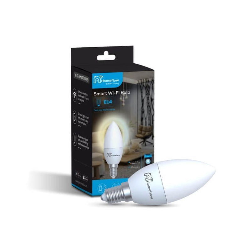Homeflow WiFi Smart Light Bulb E14 4.5W Cold White