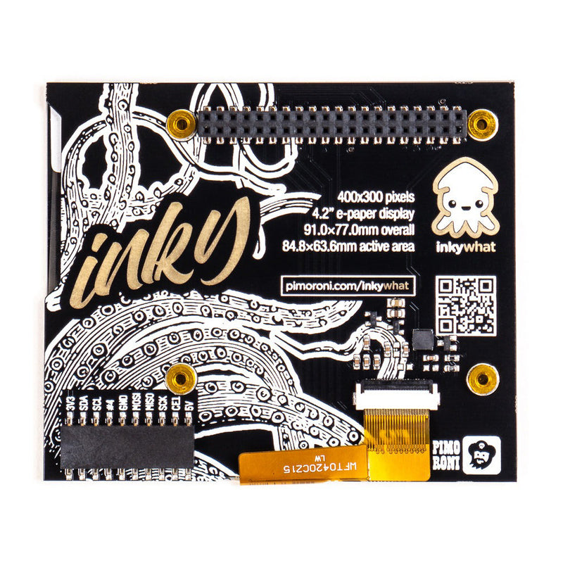 Inky wHAT Large e-Ink Display – Yellow/Black/White