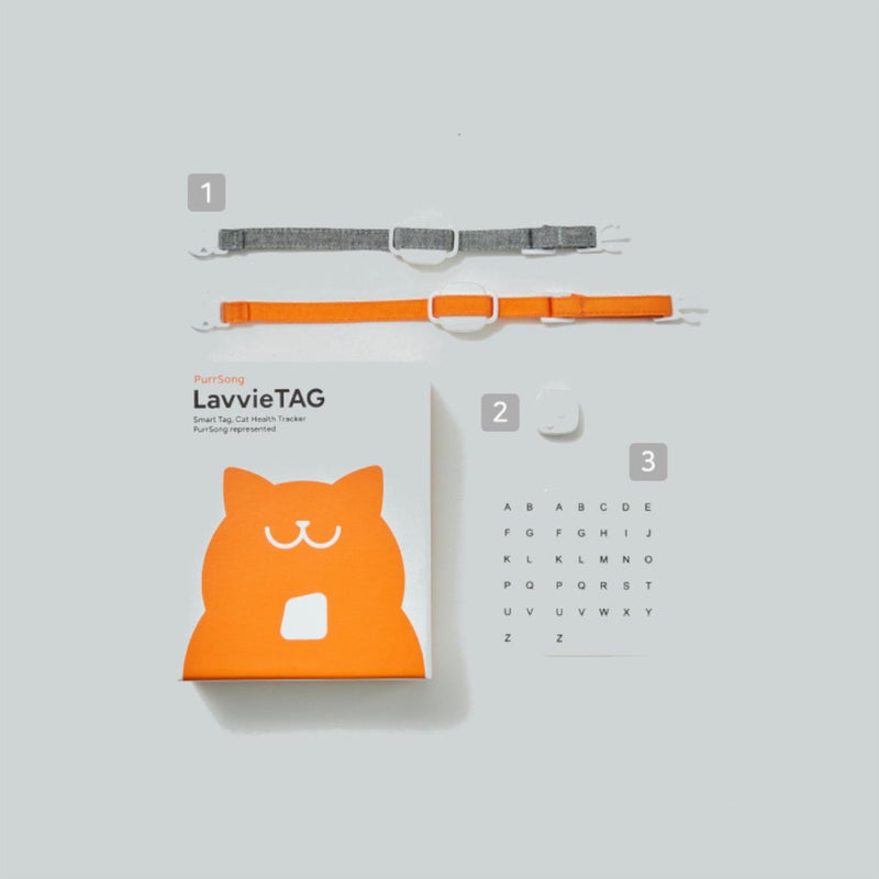 LavvieTAG Smart Cat Health Tracker (Bundle for LavvieBot S)