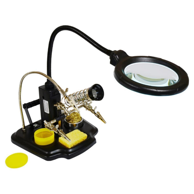 LED Magnifying Lamp w/ Third Hand