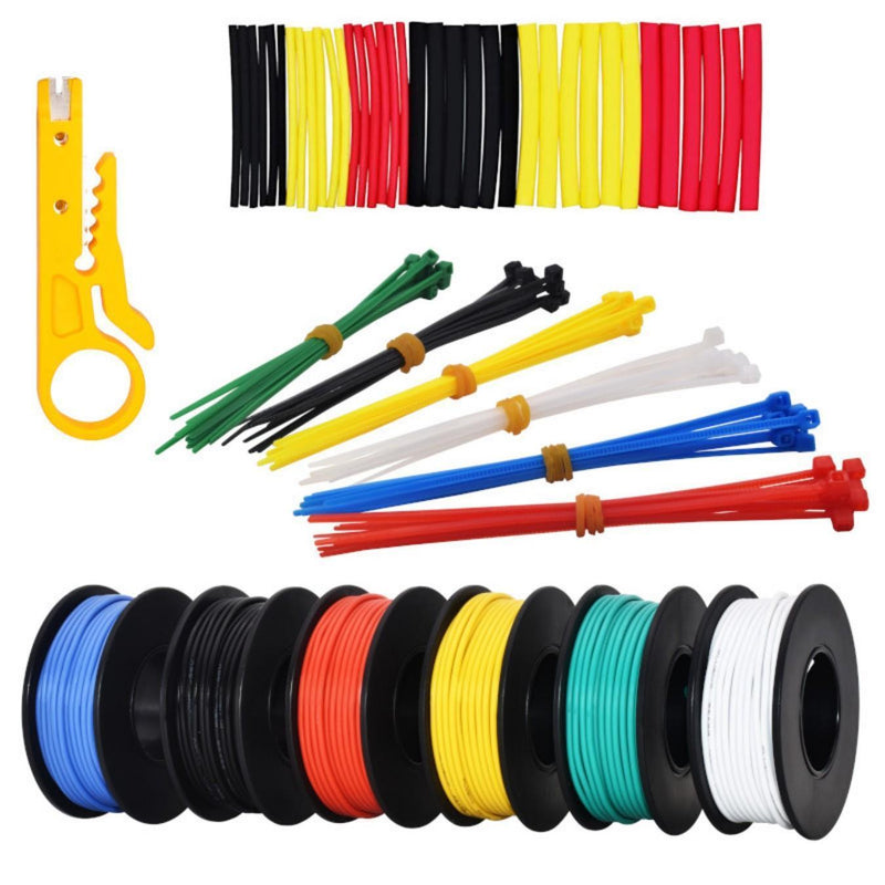 Plusivo 24AWG Hook Up Wire Kit - 6 Colors (11m each)