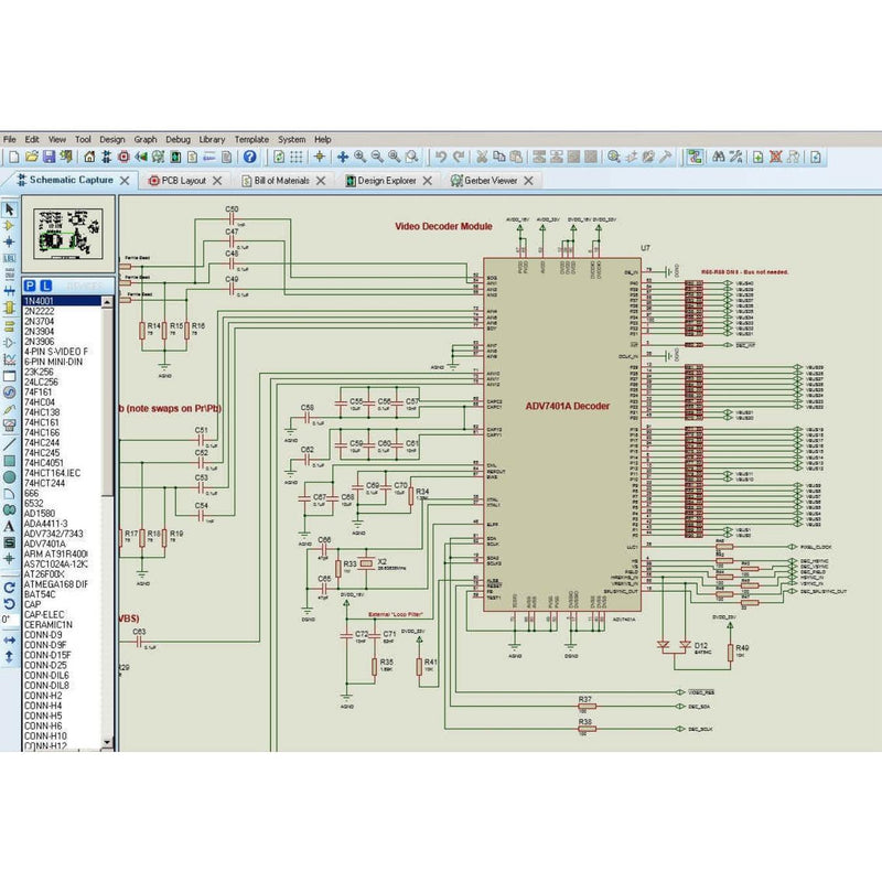 Proteus PCB Design Software Level 2 (1000 Pins)