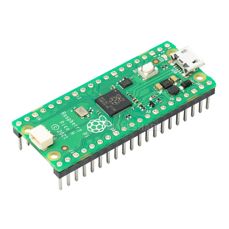 Raspberry Pi Pico H Microcontroller Board, Based on RP2040 Dual-core Processor