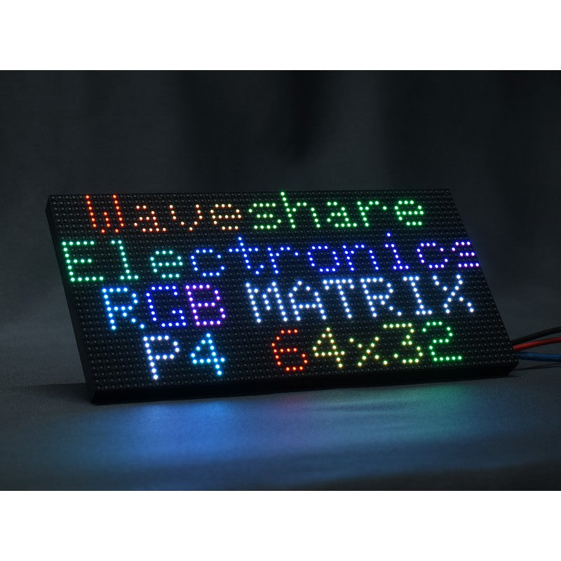 Waveshare RGB Full-Color LED Matrix Panel, 4mm Pitch, 64x32 Px