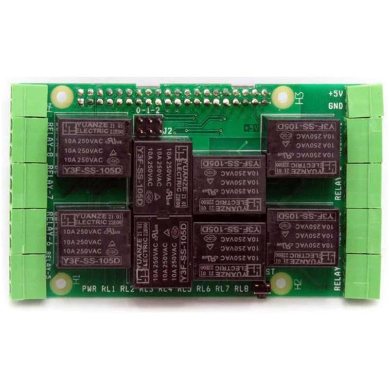 Sequent Microsystems 8 Relays 8-Layer Stackable HAT for Raspberry Pi