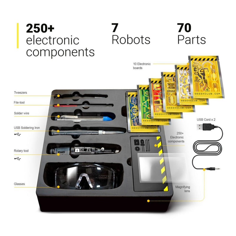 Geeek Club Smart Nano Bots Soldering Kit + Tool Kit