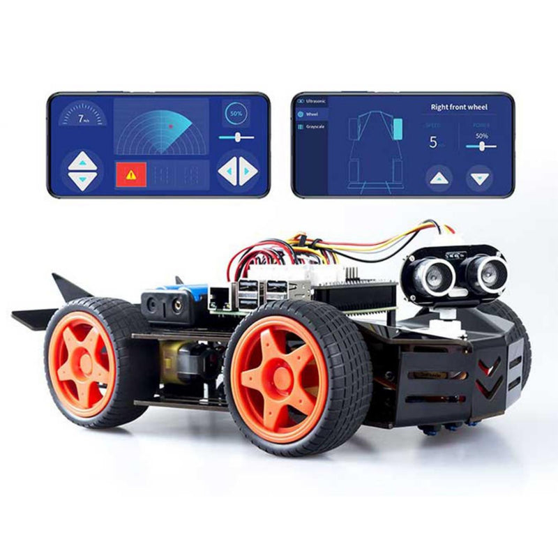 SunFounder PiCar-4WD, 4WD Smart Robot Car Kit for Raspberry Pi 4B/3B+/3B