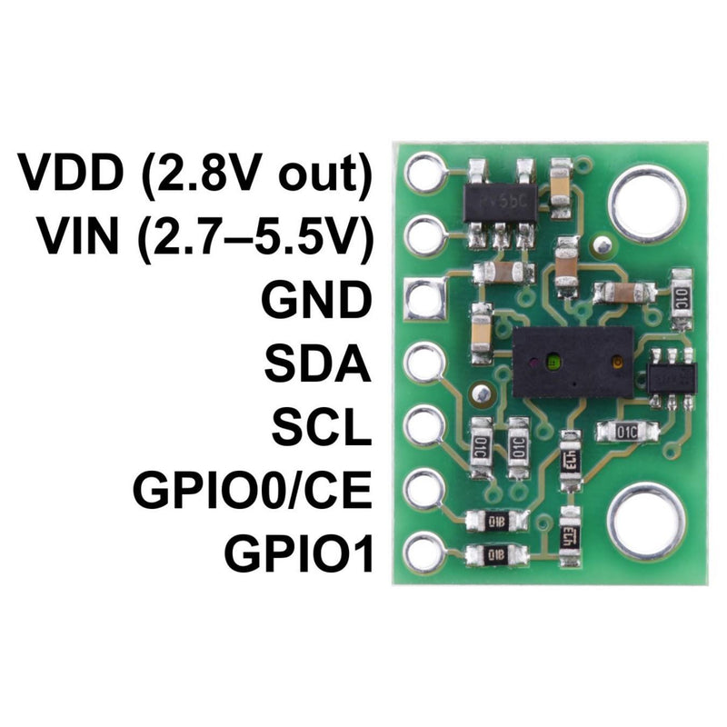 ToF Range Finder Sensor Breakout Board w/ Voltage Regulator - VL6180